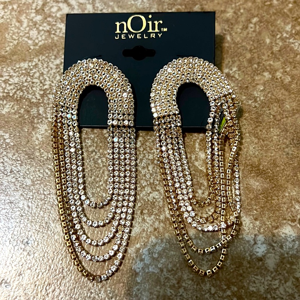 Gold earrings